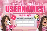 Aesthetic Username and Password Roblox