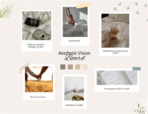 Aesthetic Vision Board Template