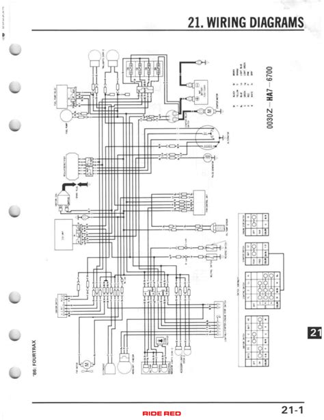 Aesthetics of Wiring 1986 Honda 250 TRX Fourtrax