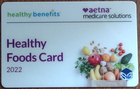 Aetna Healthy Food Card List