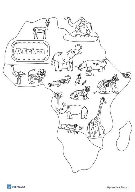 Africa Coloring Pages