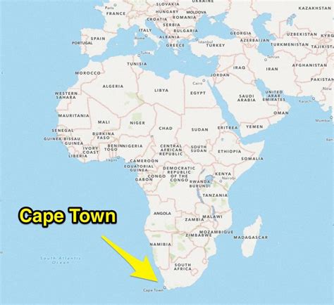 Africa Map Cape Town