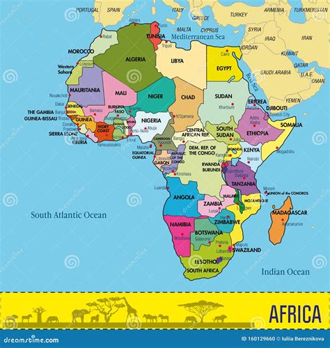 Printable Africa Map Printable Word Searches