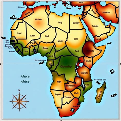 C I A Africa Ethnolinguistic Groups Map Photograph by Compass Rose Maps