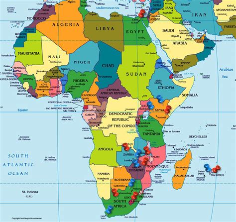 Map of Africa (political map) online Maps and