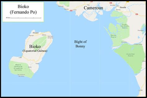 BiokoFernando Po island Map • mappery