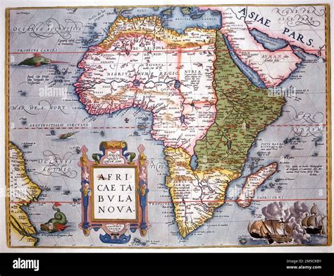 Map Of Africa Circa 1600s Old African Map Africae Nova Etsy