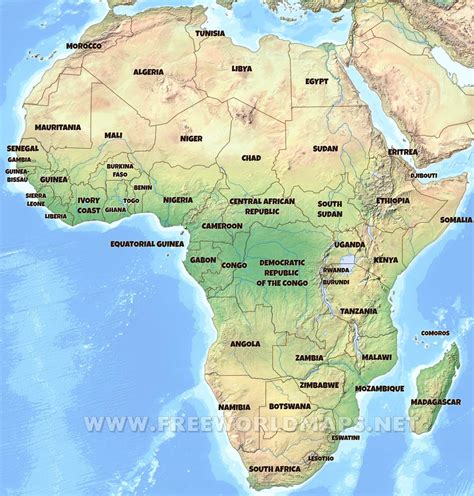 Cram Africa Physical Roller Map at Hayneedle