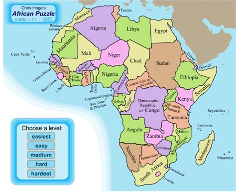 Map Of Africa And Capitals Map
