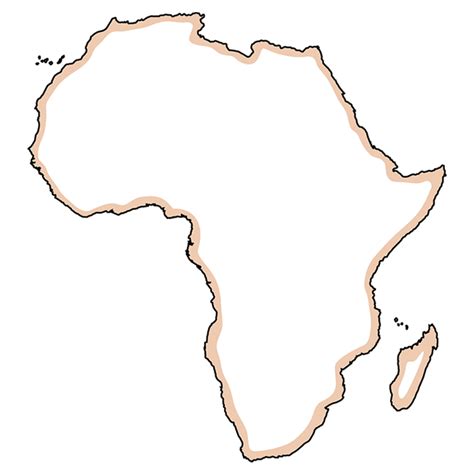 The Continent Of Africa Coloring Page Coloring Home