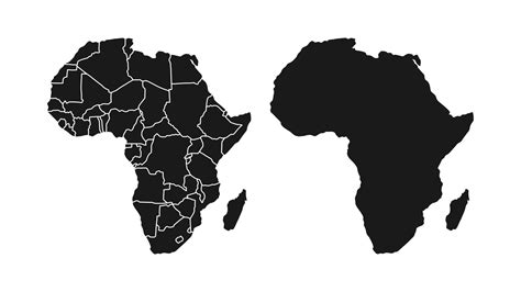 Map of africa Royalty Free Vector Image VectorStock