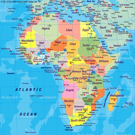 Africa On A World Map
