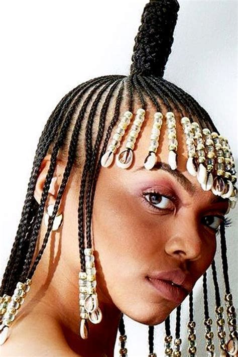 African Hair Style With Beads