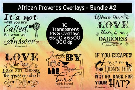 Download African Proverbs Overlay Bundle #3 For Cricut