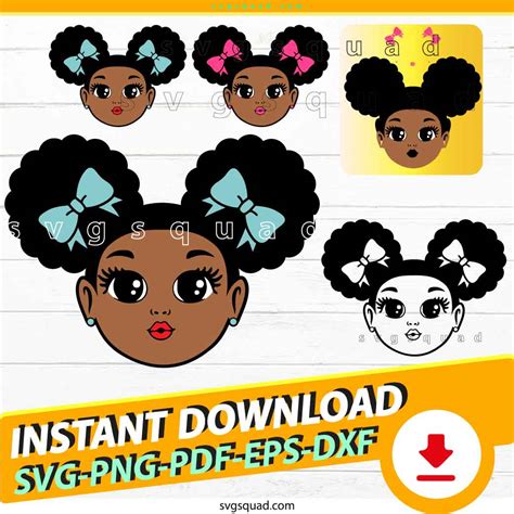 Download Afro Baby SVG Files DXF Files