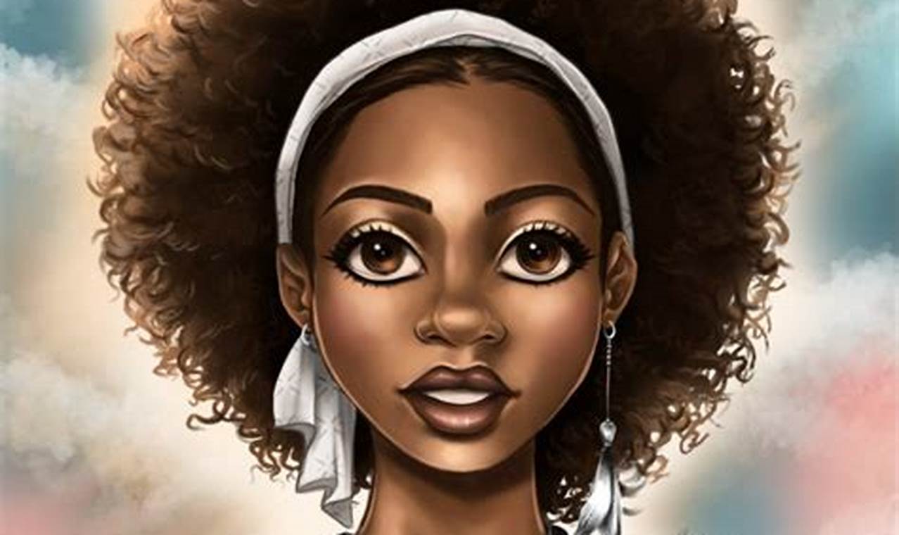 Afro Hairstyle Woman Drawing
