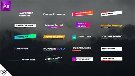 After Effects Lower Thirds Templates