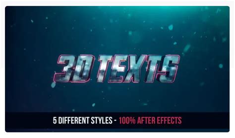 After Effects Text Effects Templates