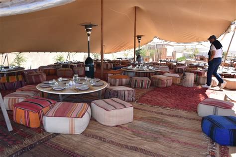 Agafay Desert Dinner Setup