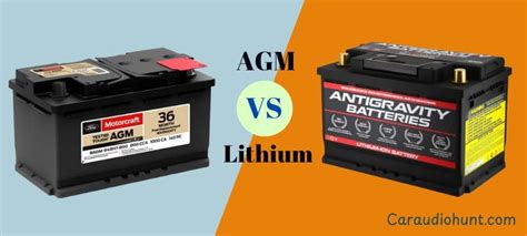 Crunching the Numbers: The Ultimate Showdown of AGM vs Lithium Car Audio Batteries!