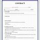 Agreement Contract Template Google Docs
