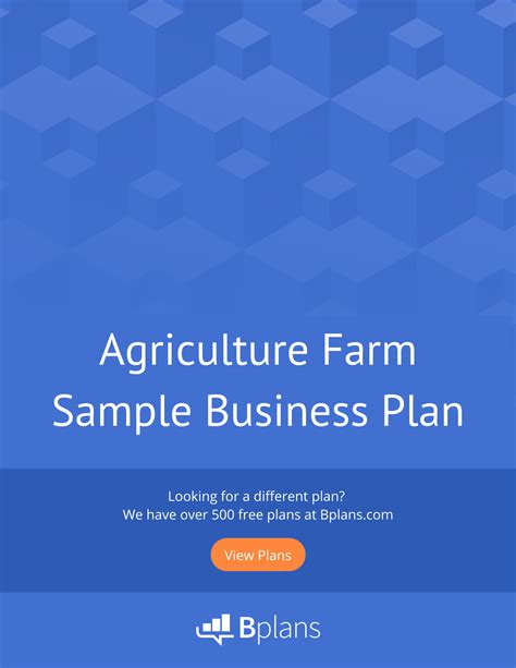 Agricultural Business Plan Template