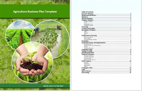 Agriculture Business Plan Template Free