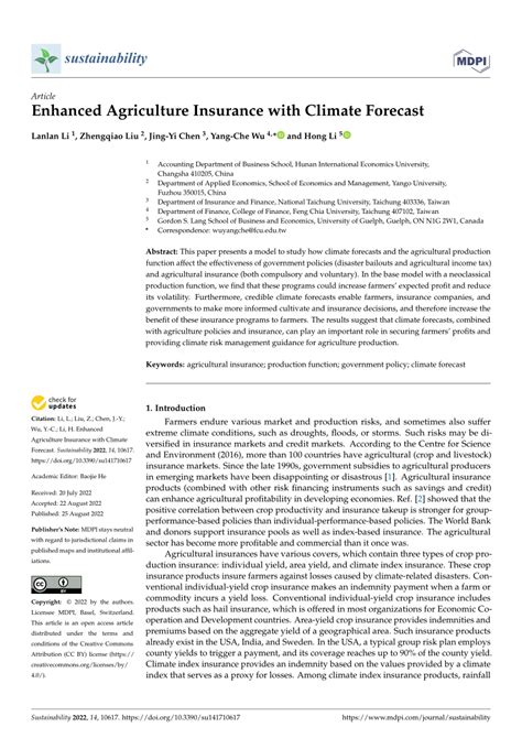 Agriculture Insurance Pdf