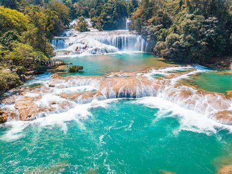 Aguas Azules Waterfalls Maria Peru