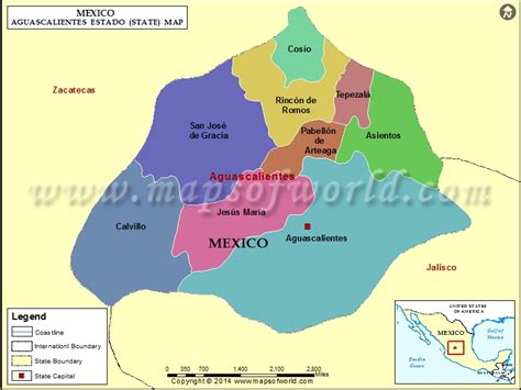 Location of the State of Aguascalientes, Mexico. Download Scientific