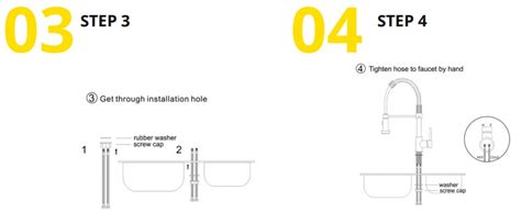 Aimadi Kitchen Faucet Installation Instructions