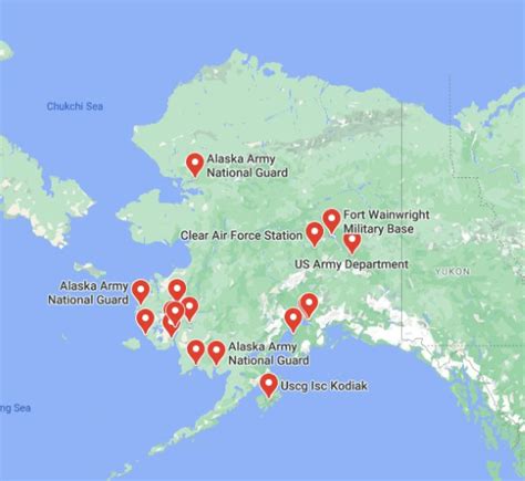 Air Force Base Alaska Map
