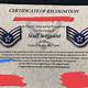 Air Force Promotion Certificate Template