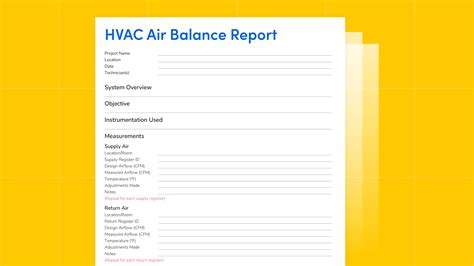 Air Balance Report Template (2) - TEMPLATES EXAMPLE | TEMPLATES EXAMPLE