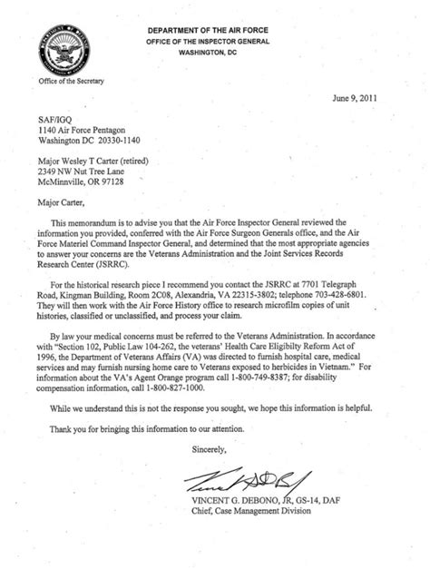 Air Force Memo Template