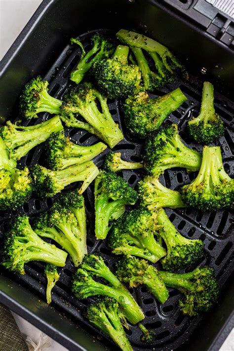 Air Frying Broccoli