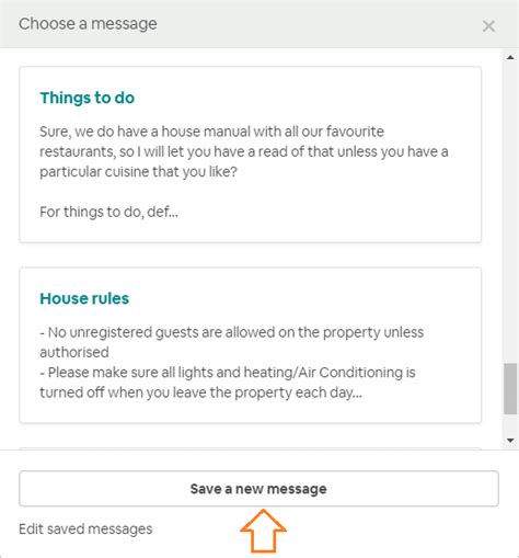 Airbnb Message To Host Template