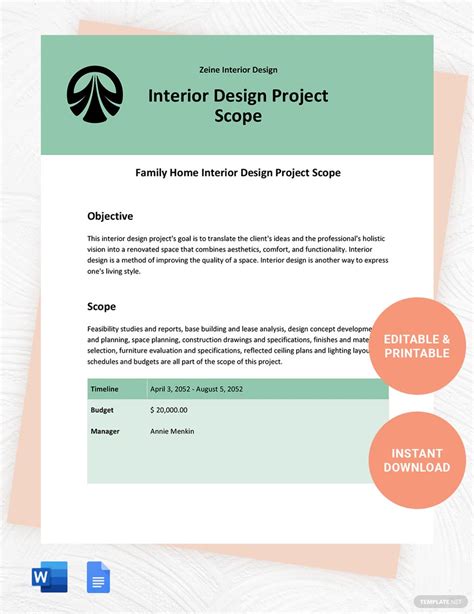Airbnb interior designer project scope