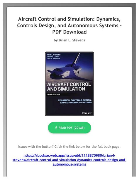 Aircraft Control And Simulation: Dynamics Controls Design And Autonomous Systems Highlights