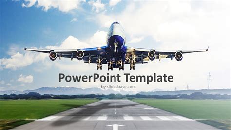 Airplane Powerpoint Template