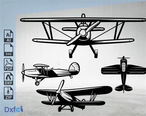 Download Airplane Bundle DXF Files