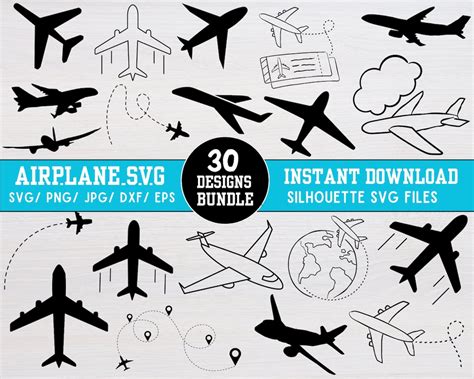 Download Airplane Bundle For Cricut
