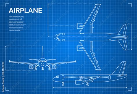 Airplane Drawing Poster