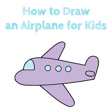 Airplane Drawing for Kids