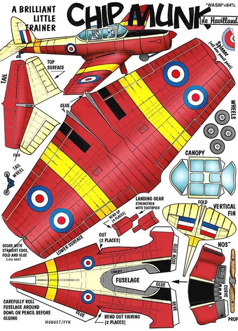 Airplane Paper Model Templates
