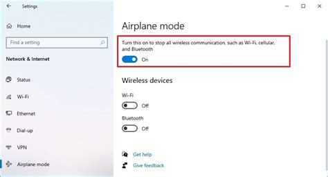Mengaktifkan mode pesawat