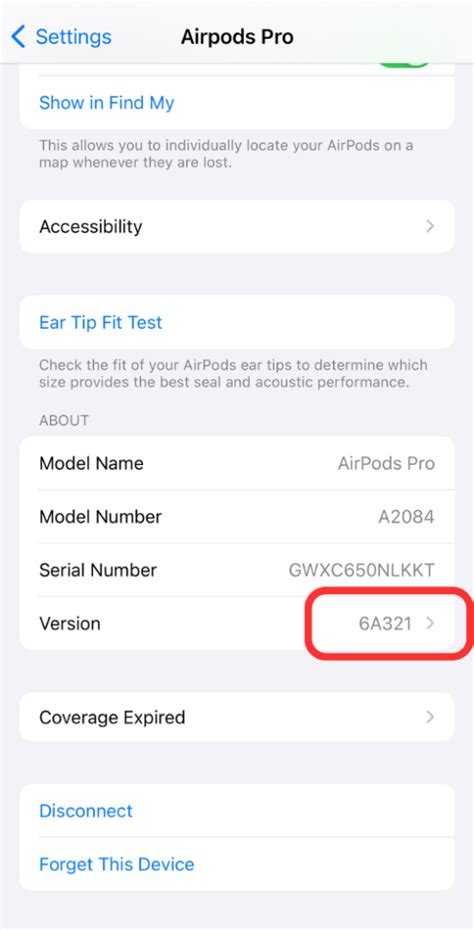 Airpod Pro Firmware Version