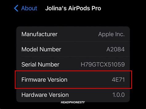 Airpods Pro Current Firmware