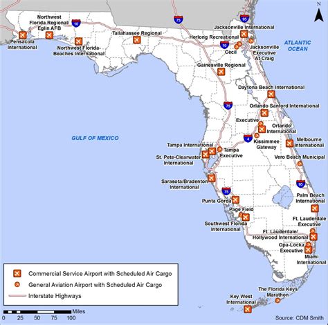 Airport In Florida Map