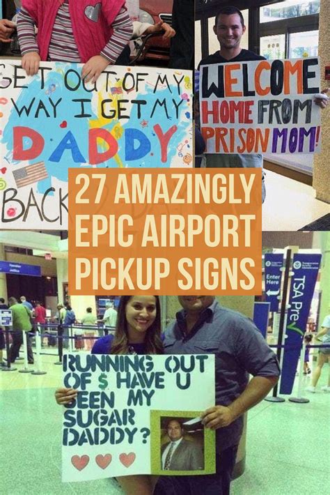 Airport Pickup Sign
